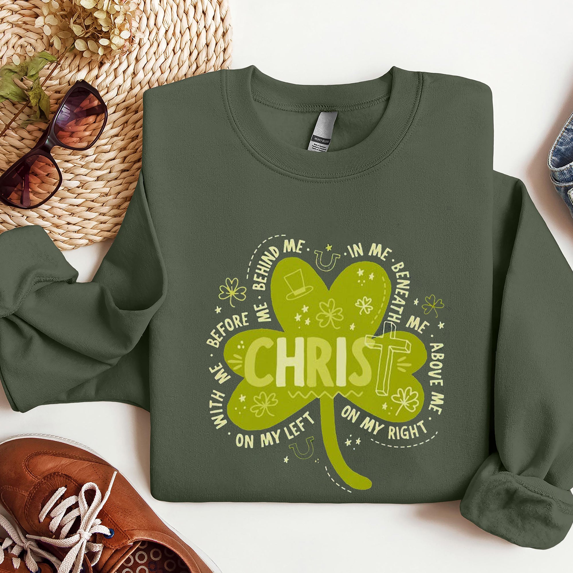 God Christian Shirt, St. Patrick's Christian Shirt, St Patricks Gift for Christian. ILAF37